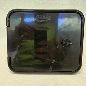Valterra Cable Hatch RV Camper A04-0171 Black Thumb Lock Round Door Accessory
